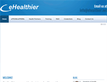 Tablet Screenshot of ehealthier.net